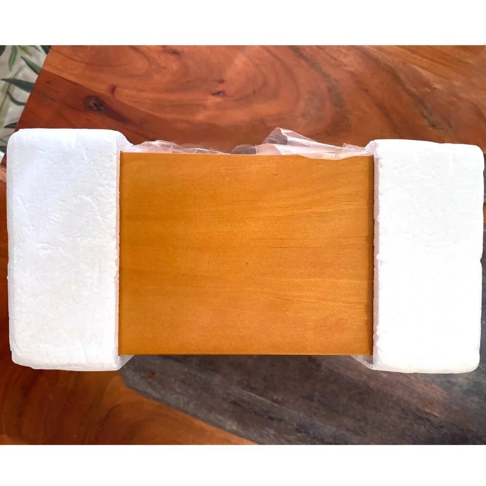 NIB Set of 2 Quality Wood Floating Cube Square Box Shelves Wall Decor 8